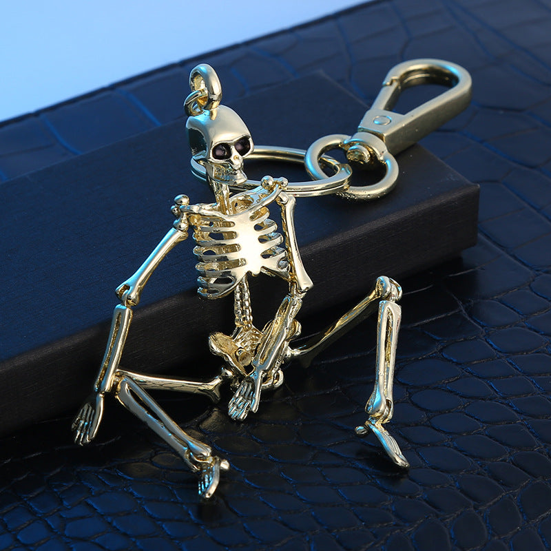 Wholesale Zinc Alloy Easter Skeleton Creative Key Chain